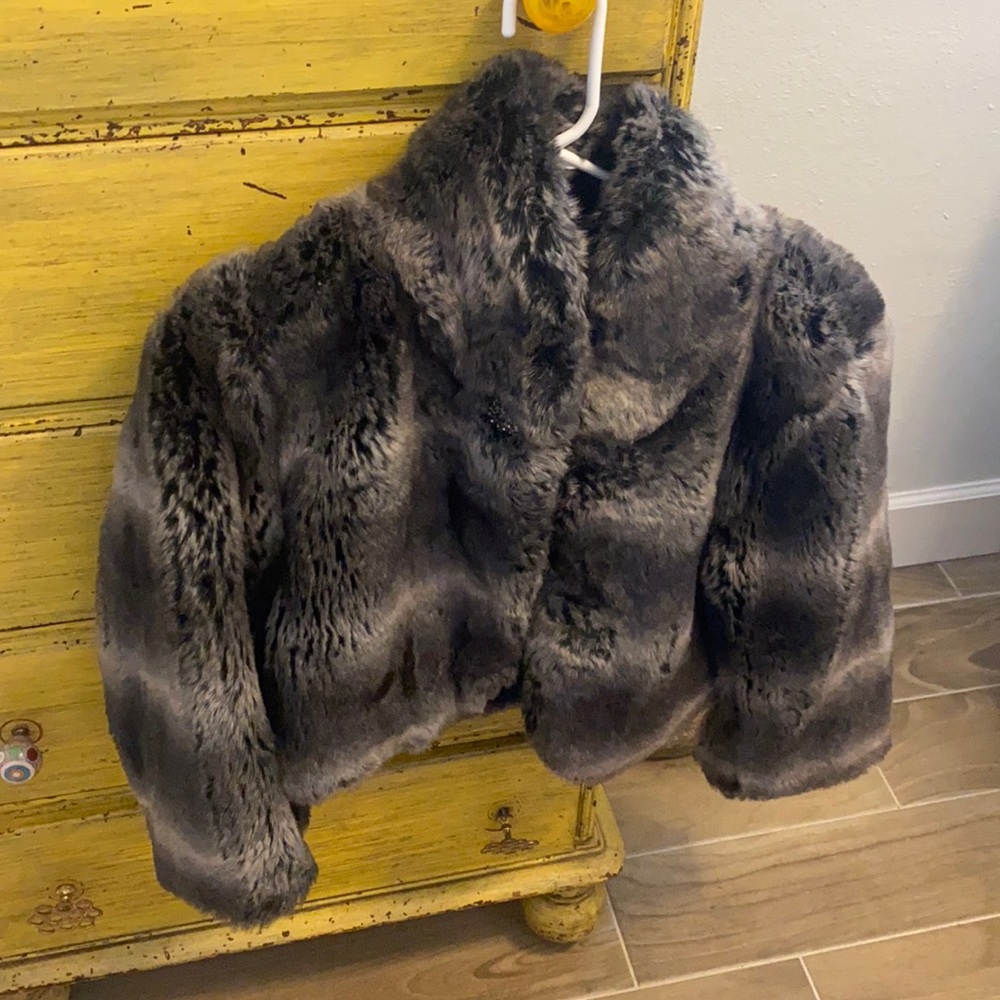 Nine West faux fur jacket size S